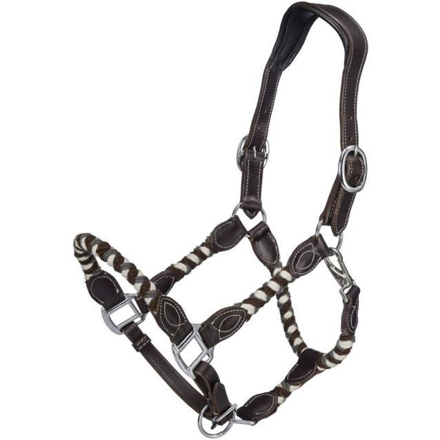 Wool String Leather Halter