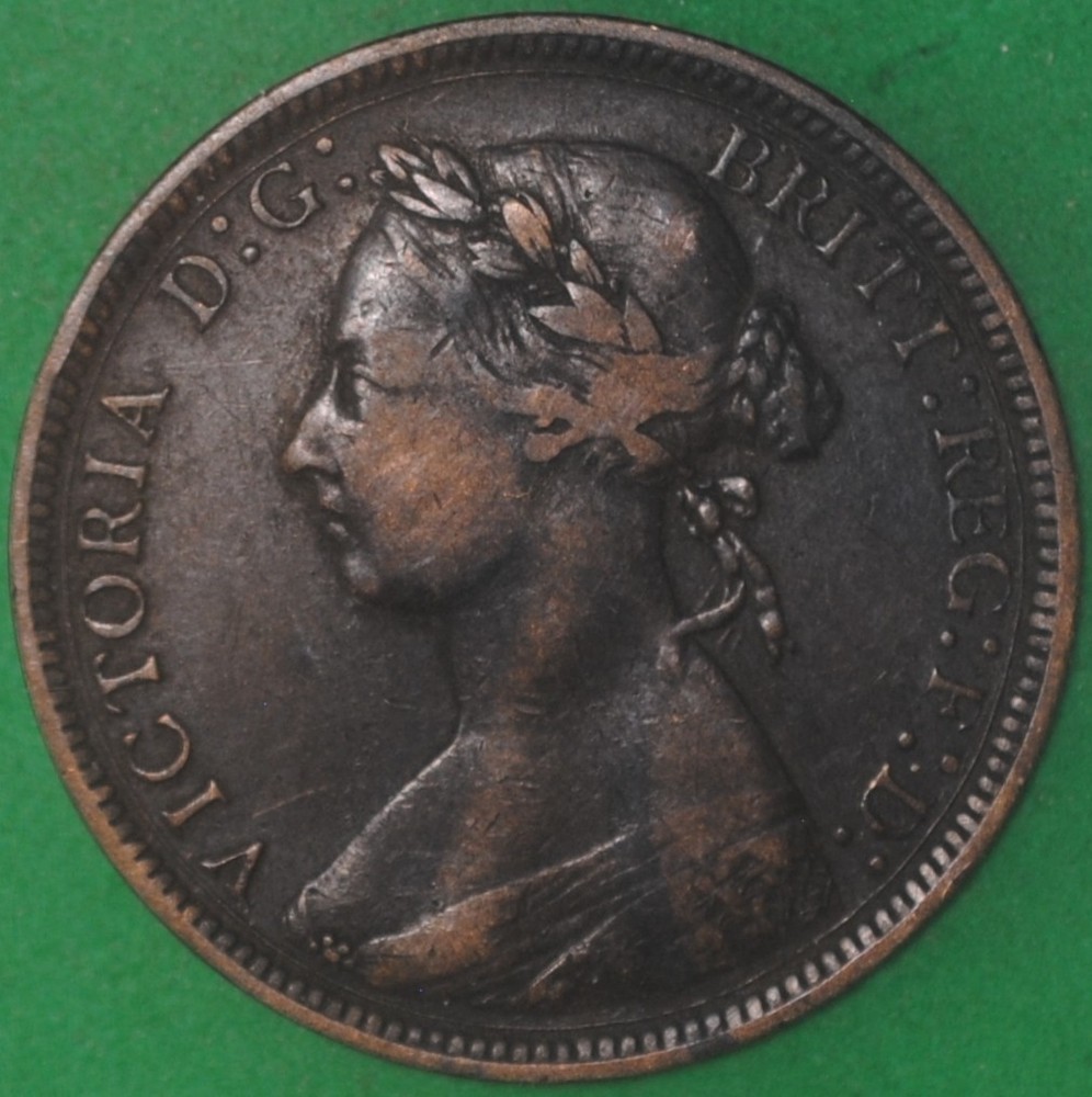 1887 Great Britain Halfpenny VF+