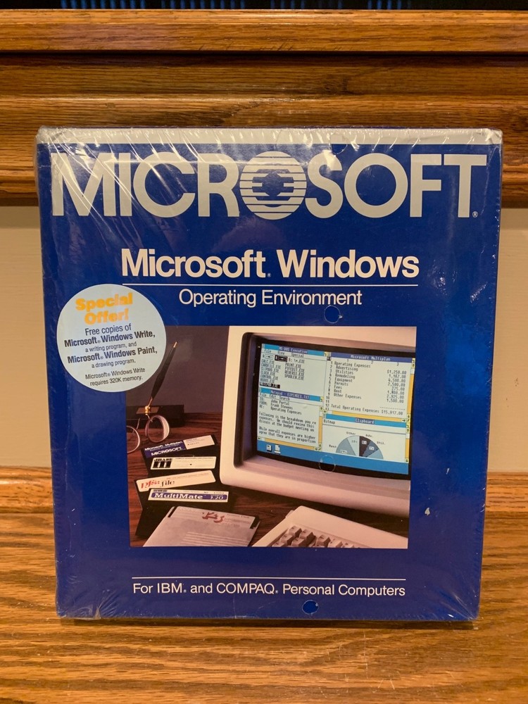NEW SEALED Microsoft Windows Version 1.01 Operating Environment Part No 050-050