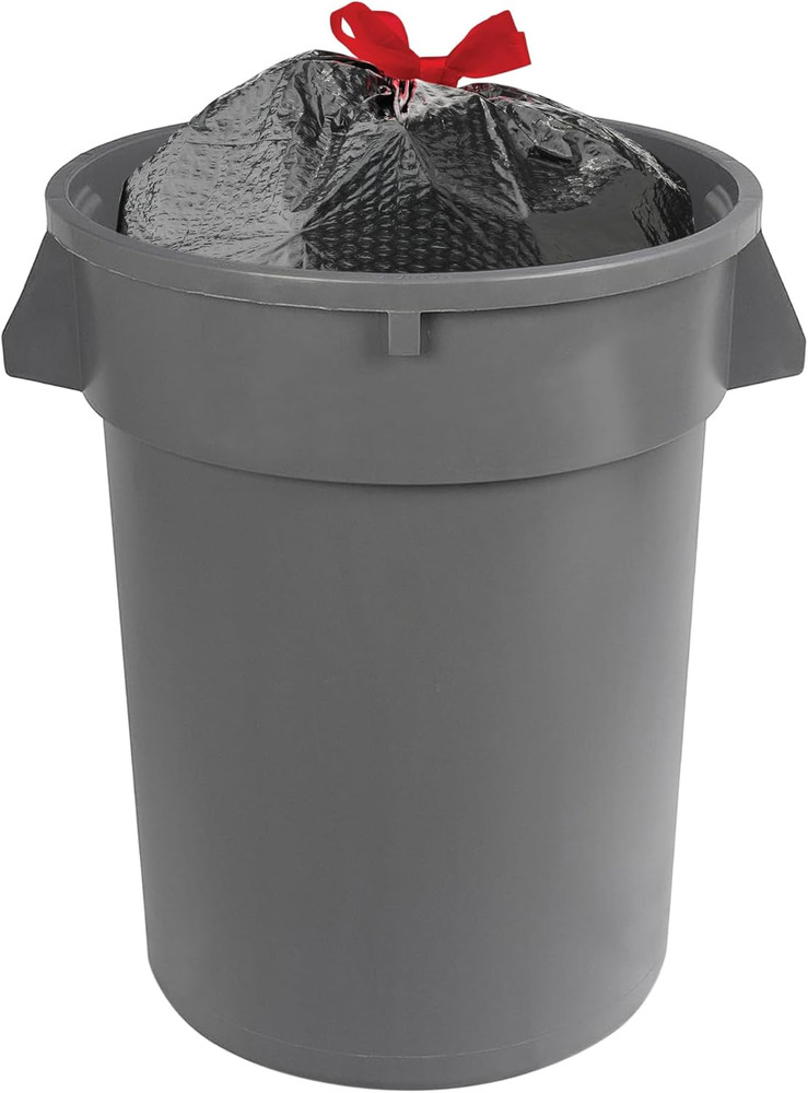 Flextra Multipurpose Drawstring Trash Bags, 30 Gallon, 50 Count