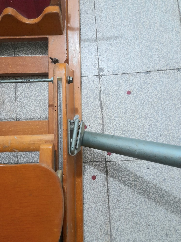 Rowing machine "Lamborgini" 1940s - Solid wood and iron - READ DESCRIPTION