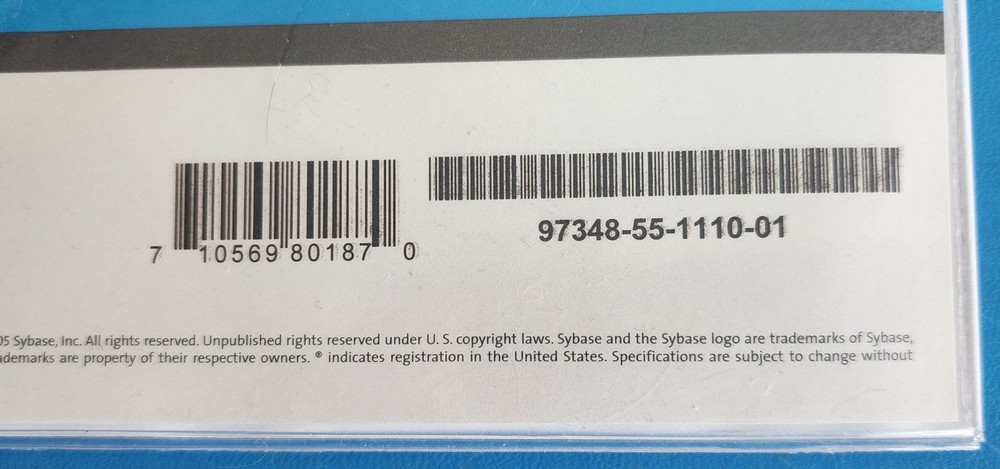 Sybase InfoMaker Version 11.1 Windows x86 3 CDs, InfoMaker 11.1, Getting Started