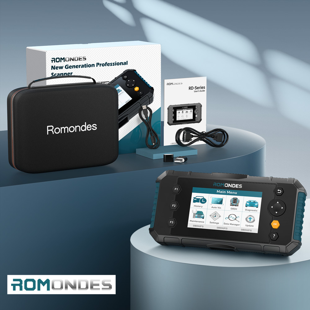 Romondes RD3000 OBD2 Scanner SRS ABS Engine System EPB OIL Reset Diagnostic Tool
