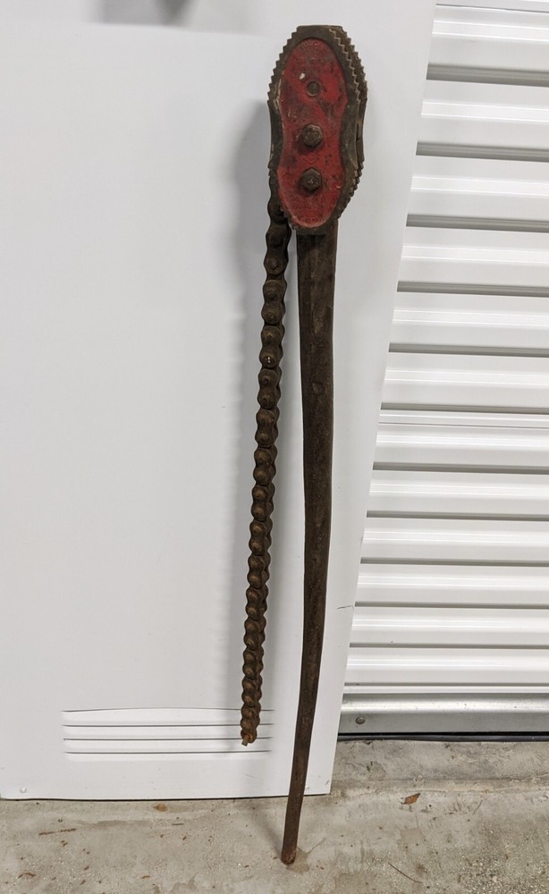 Vintage Vulcan 46" Pipe Chain Wrench Tool