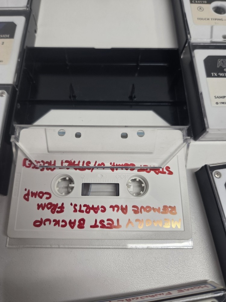 Vintage Atari Program Cassette Lot