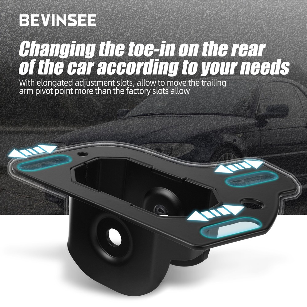 Left & Right Rear Trailing Arm Bracket Toe Correcting For BMW E36 E46 Z4