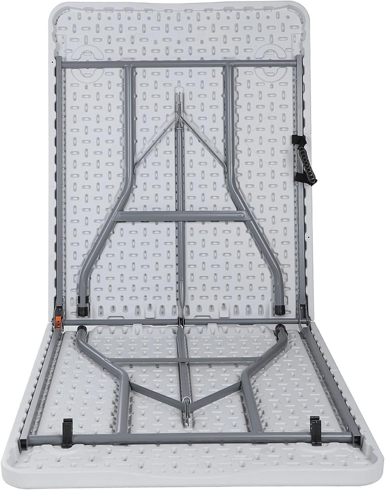Portable 6FT Foldable Table with Carry Handle, Lightweight Plastic Folding Ta...