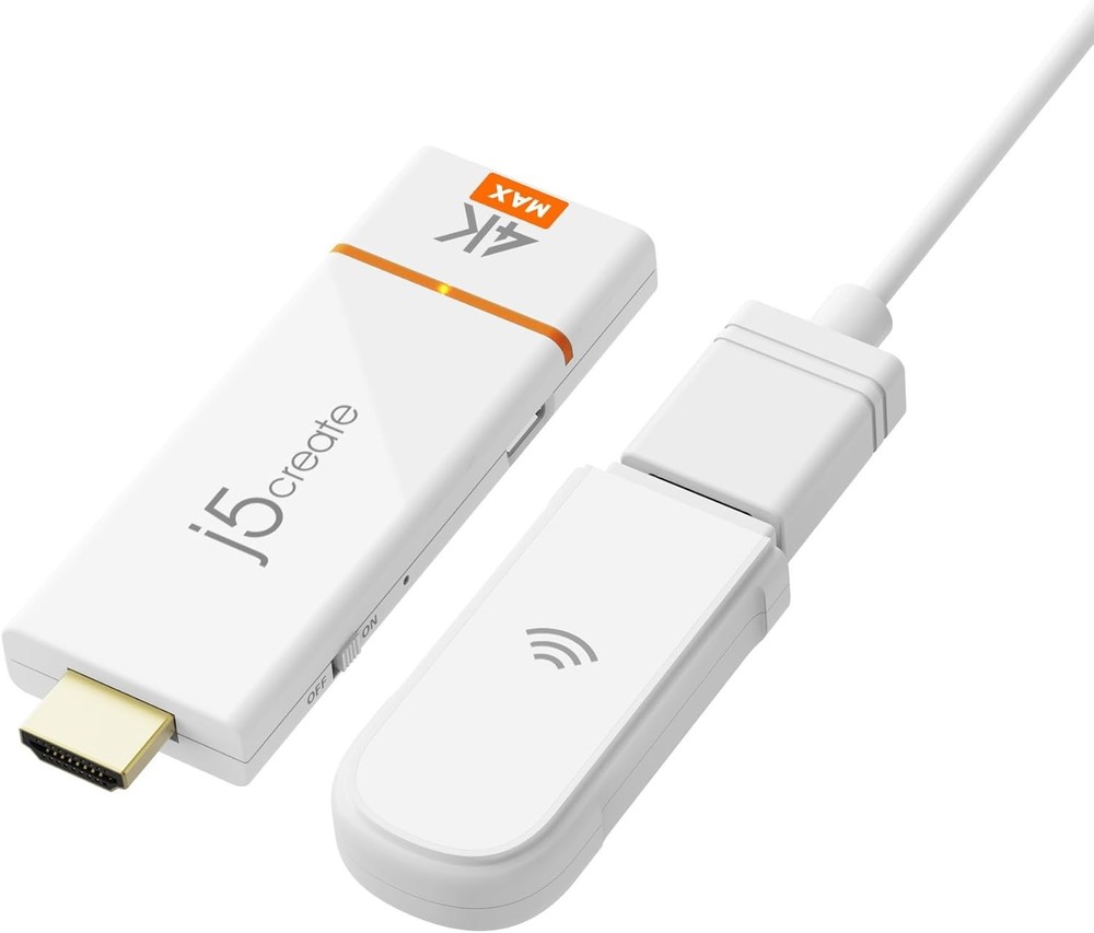 j5create ScreenCast 4K Max Wireless Display Adapter with Enhanced Antenna T41-12