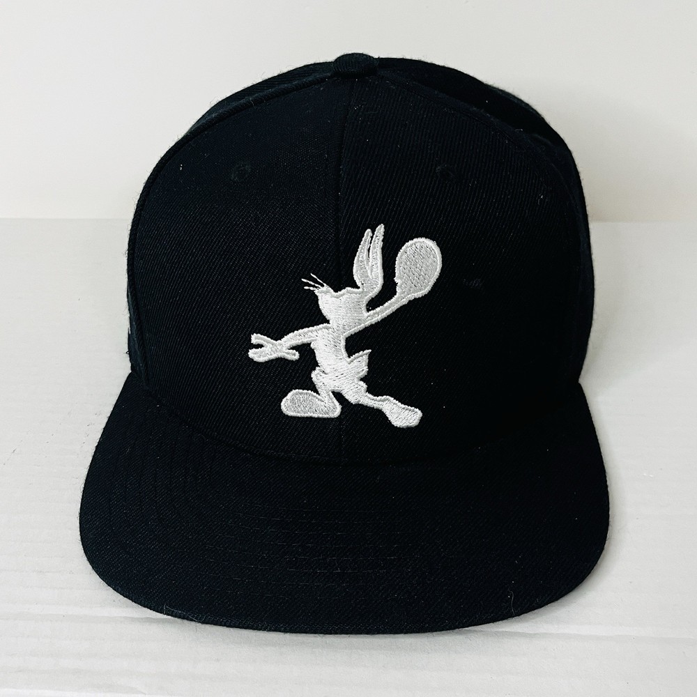 Space Jam Bugs Bunny Silhouette Snapback Hat Black Mitchell & Ness