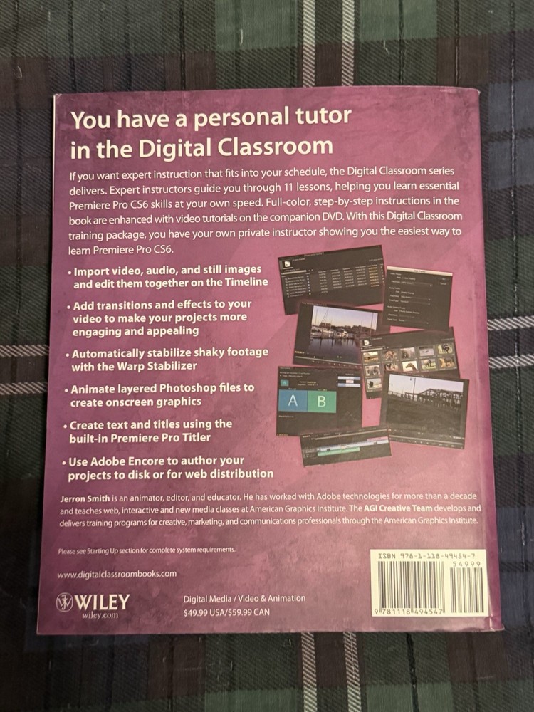 Adobe Premiere Pro CS6 Digital Classroom Video Editing English DVD Format