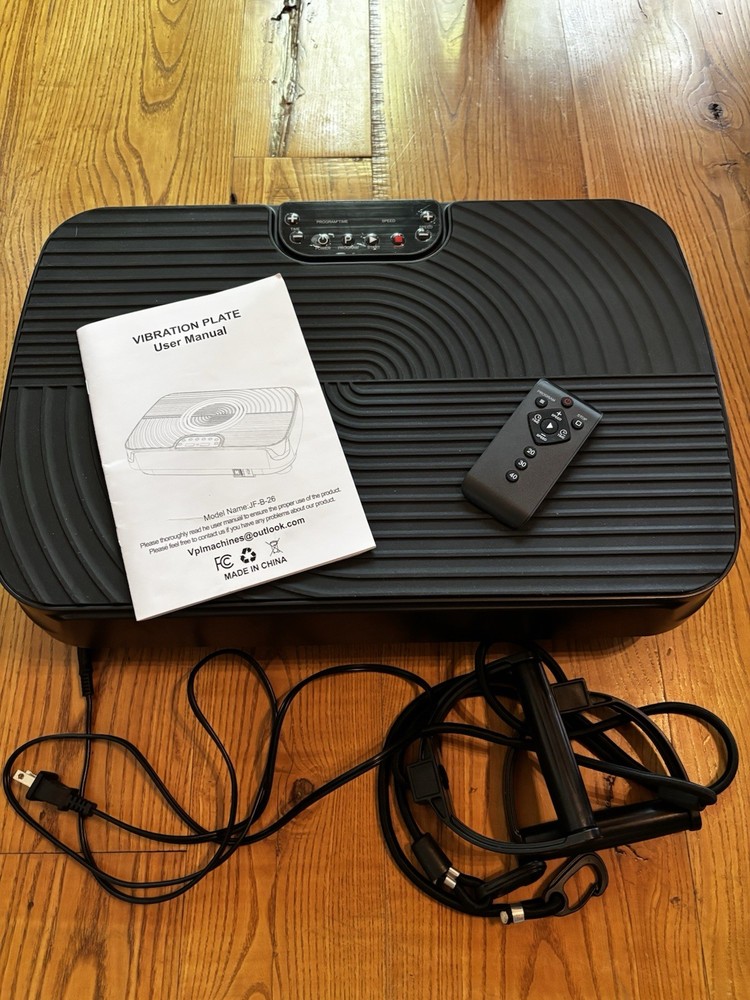 Vibration Plate Exercise Machine - Whole Body Workout Vibration Black Open Box