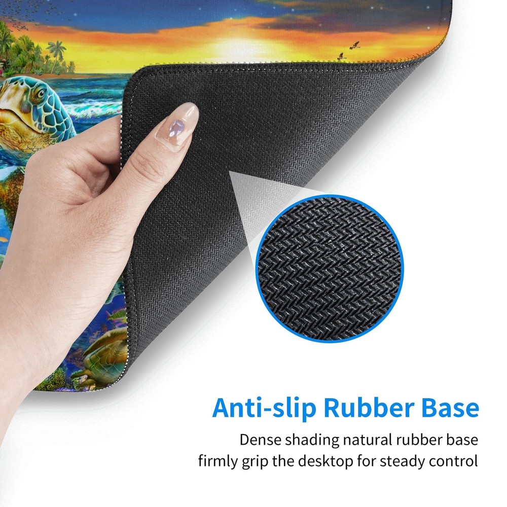 Desk Mat,Sea Turtle Extended Gaming Mouse Pad for Office Work & Game,Computer...