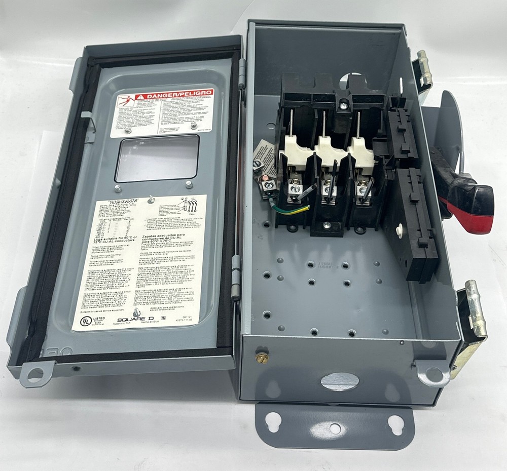 Square D HU361AWKVW Enclosed Disconnect Switch, 20HP Max