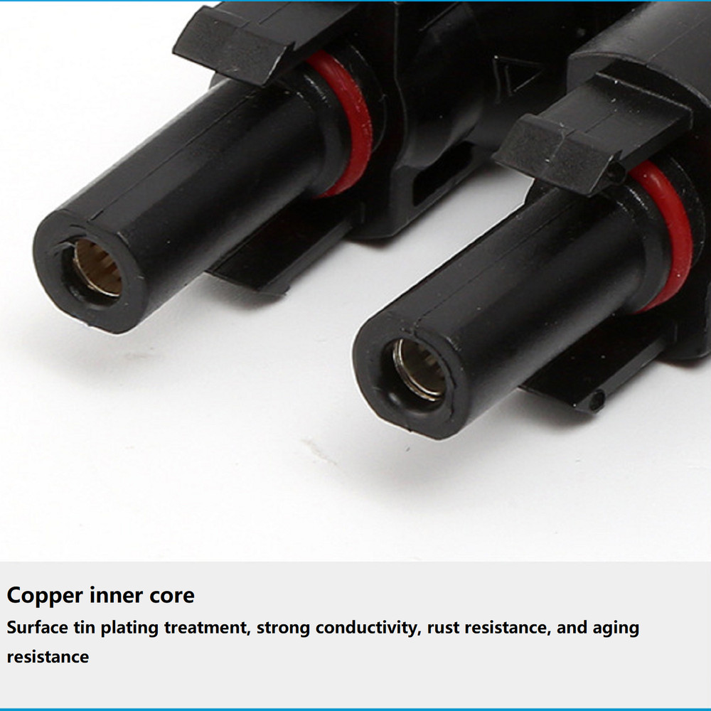 1 Pair Electrical Solar Connector Wire Durable For Photovoltaic Solar Panel