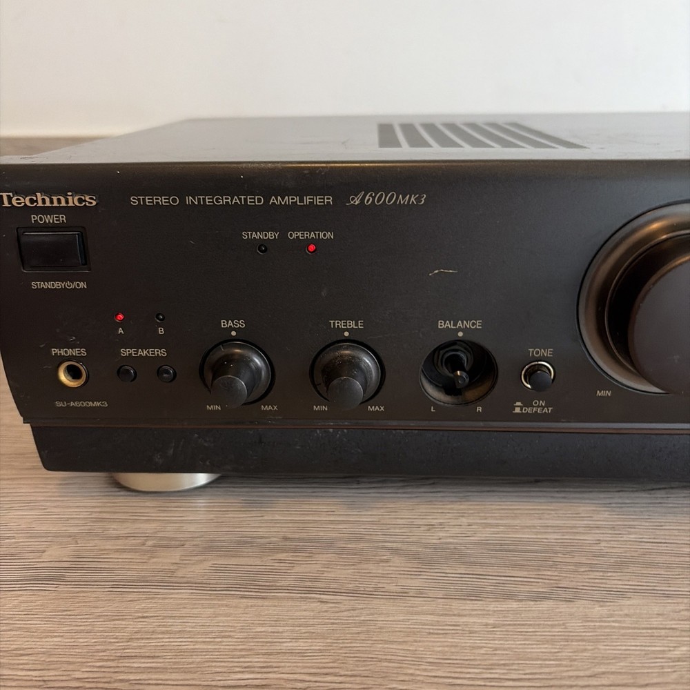 TECHNICS SU-A600MK3 CLASS AA AMPLIFIER AMP BLACK - Tested & Working
