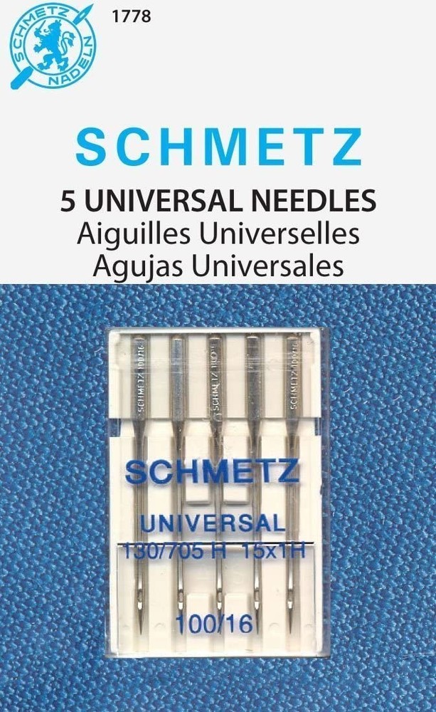 SCHMETZ  Needles (Size 16/100) - 5 per package