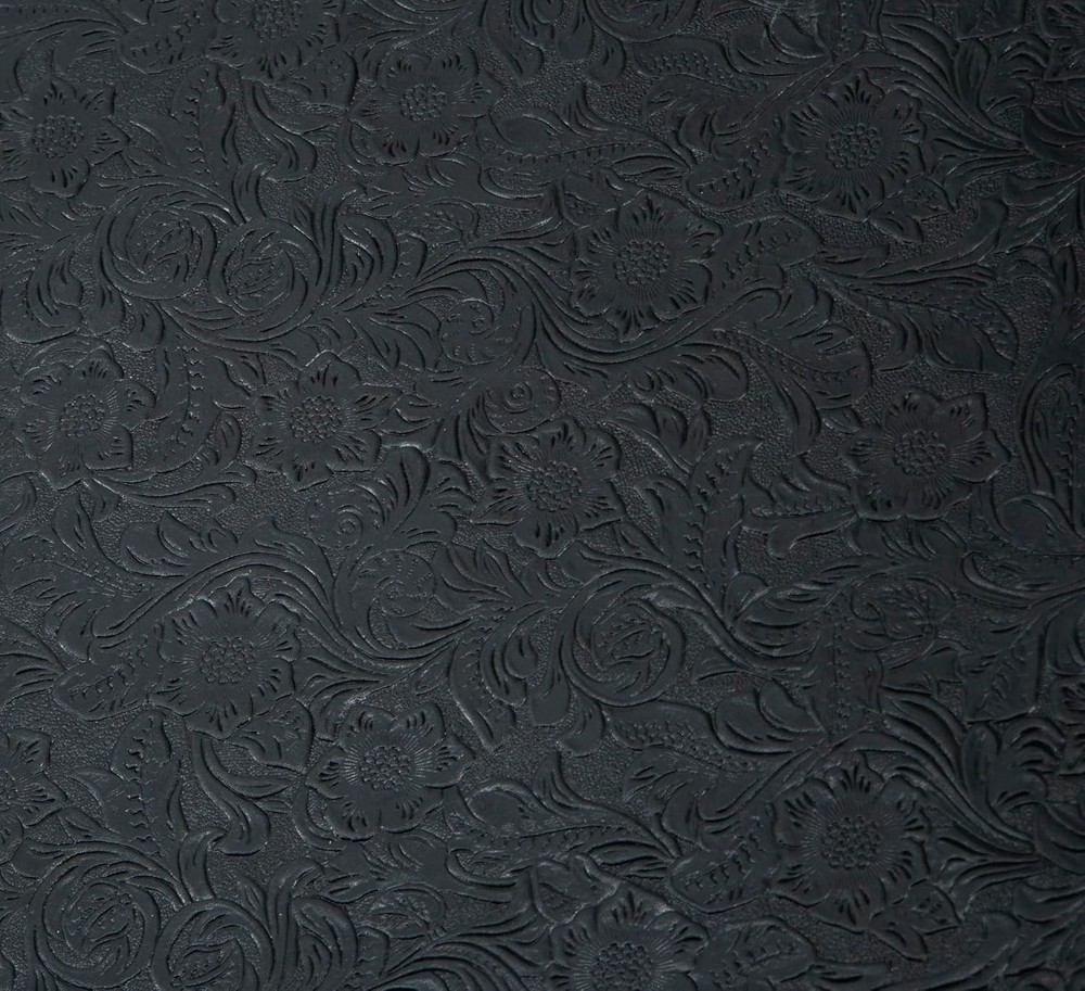 Bump Texture Tooling Leather Sheets Plain Geometric 6x12, Pattern | Black