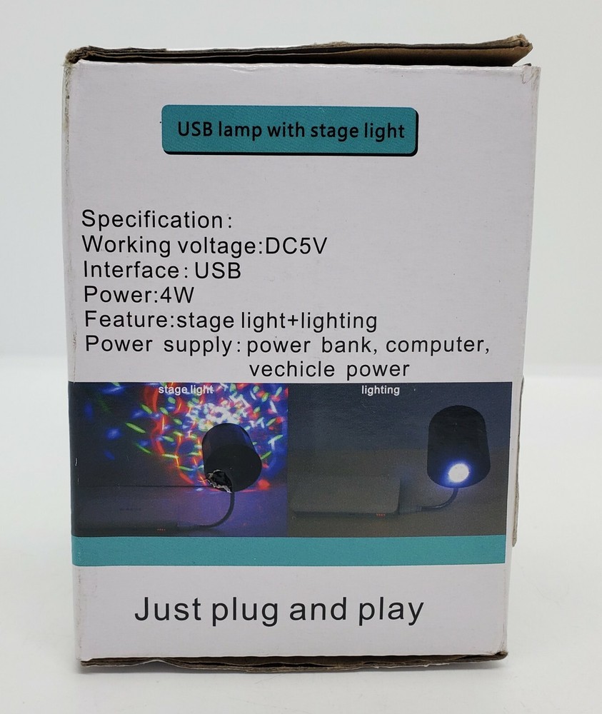 USB Lamp With Stage Light FREE SHIPPING a