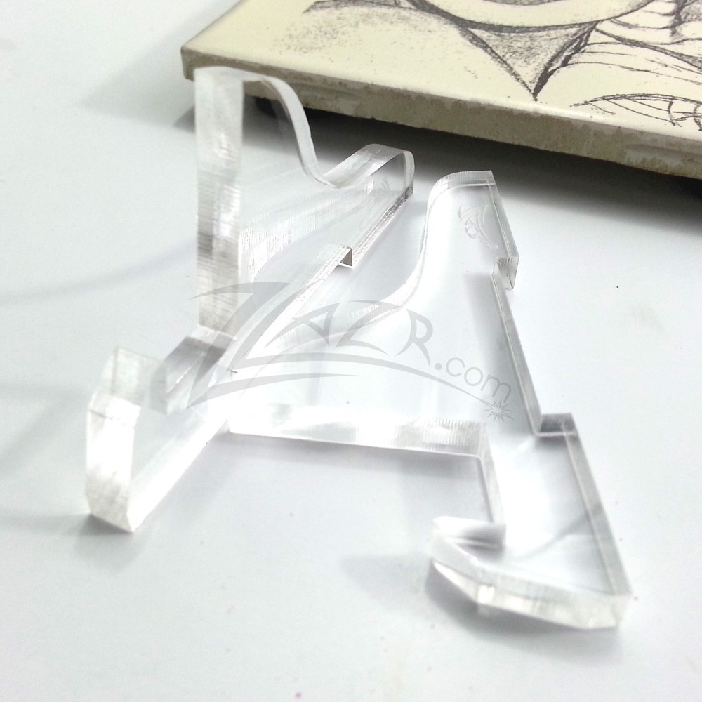 Acrylic Adjustable Stand Photo Frame Small Mobile Compact Display Holder 2-Piece