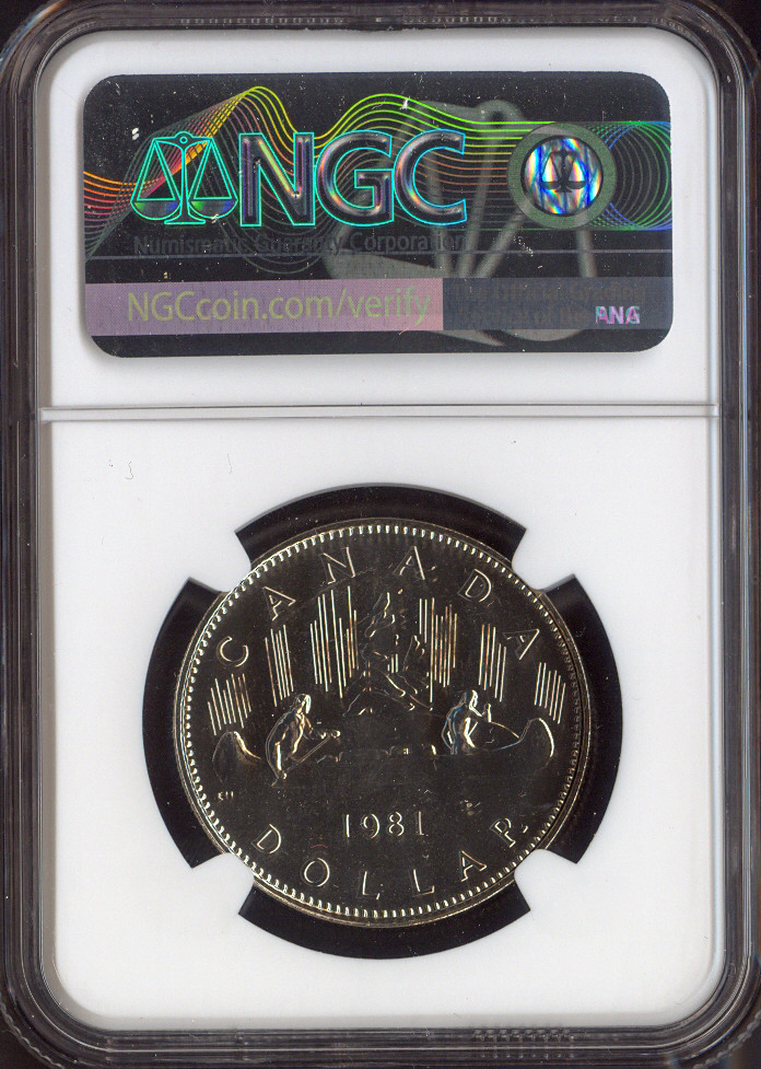 1981 Canada Dollar $1 NGC MS66 UNC SET - Quality