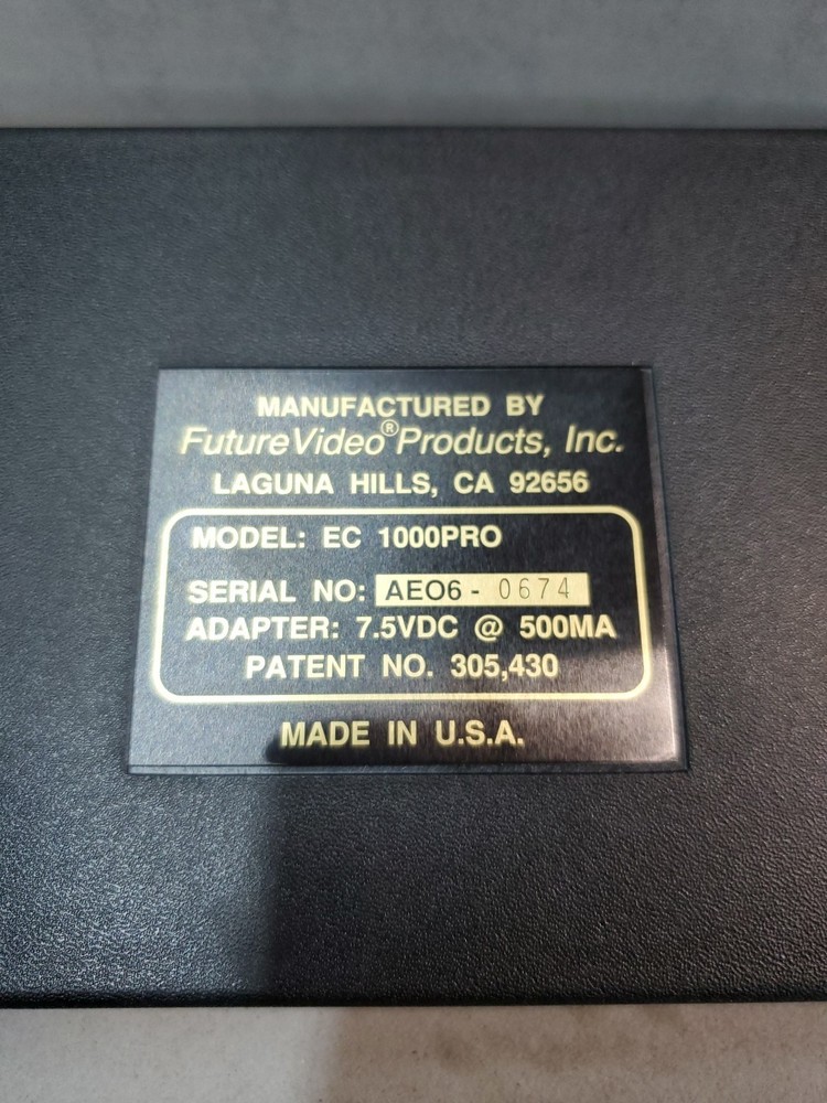 FutureVideo Automatic Video Editing Controller: EC 1000PRO