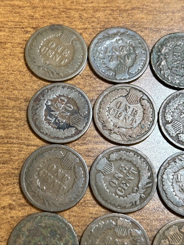 24 x 1886 Indian Head Cents - Mostly Type 2