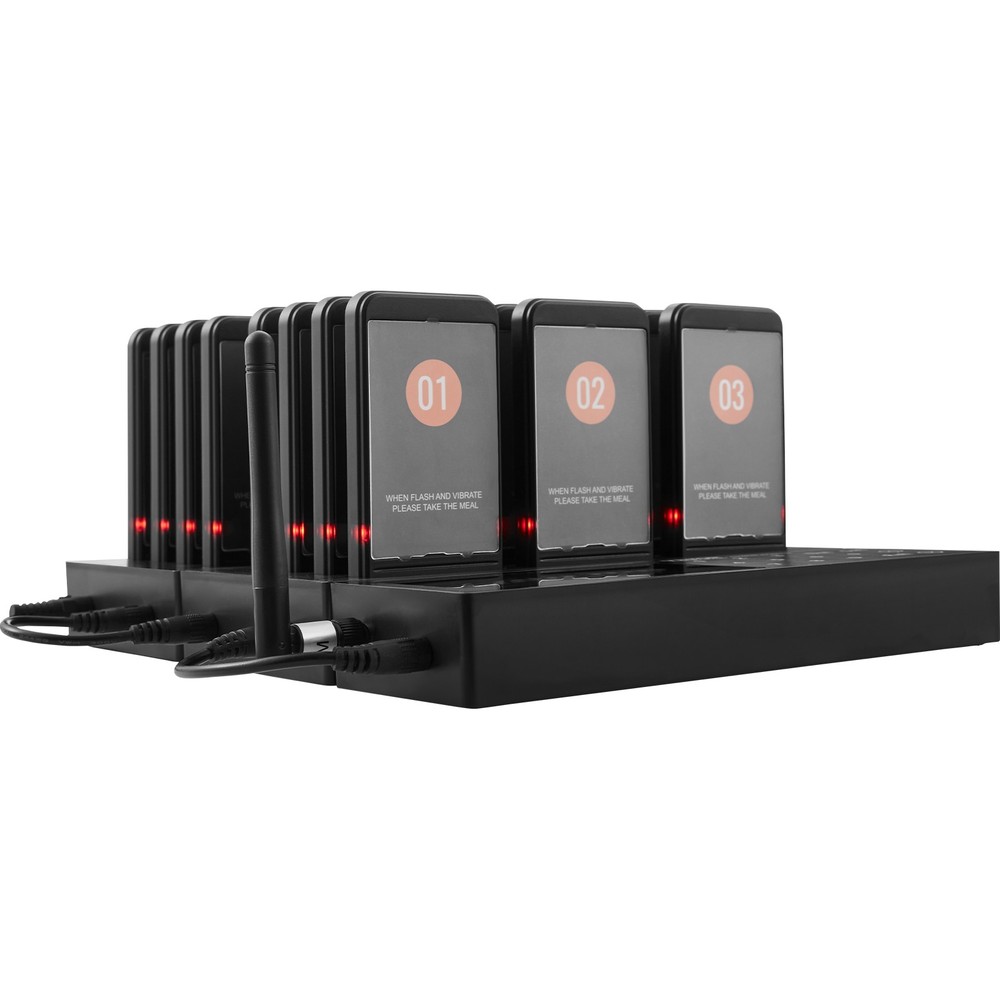 VEVOR Restaurant Wireless Pager System 24 Call Coasters Guest Queuing Calling