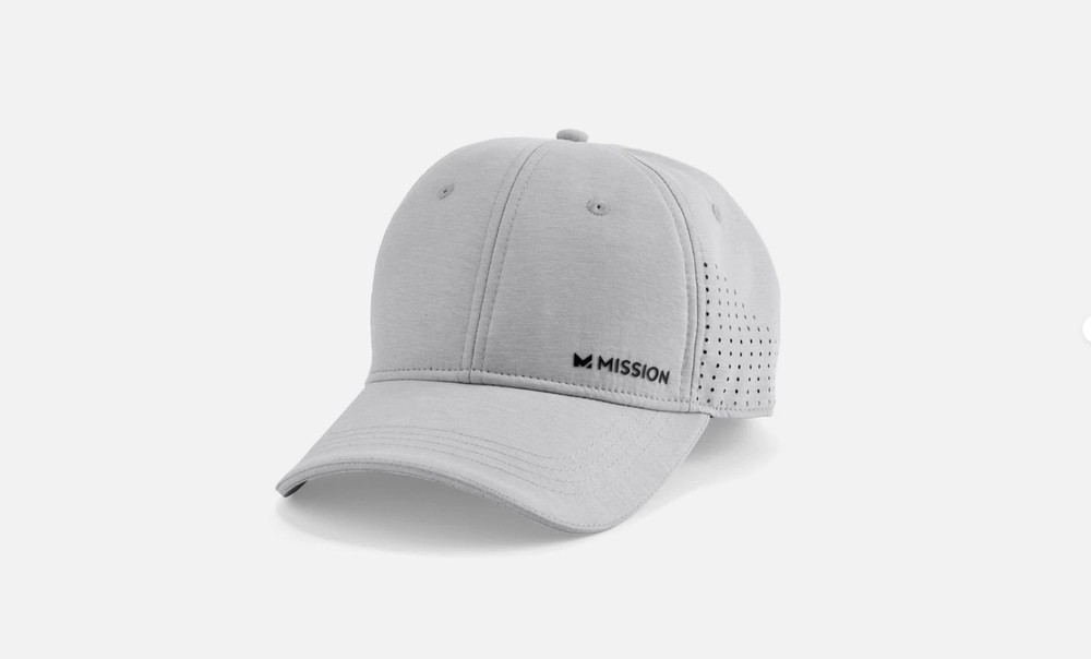Mission Cooling Adjustable Vented Performance Hat Alloy Heather 109525 KS1-2021