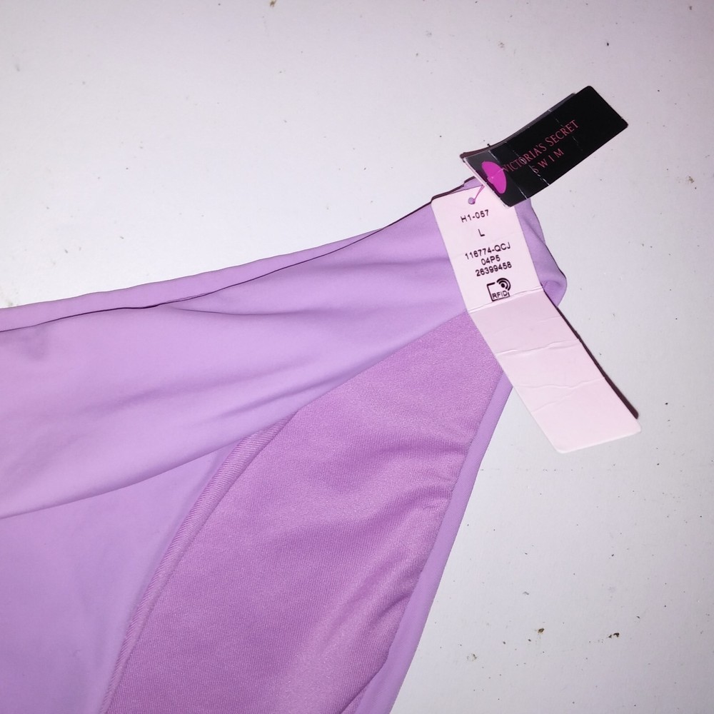 Victoria Secret Swim Bikini Bottom Light Purple Solid Color Code 04P5 New