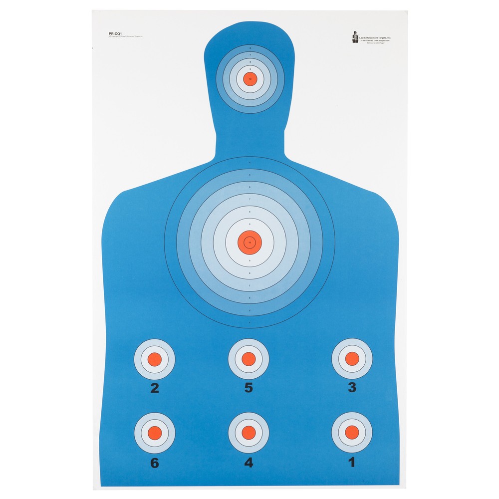 Action Target Fluorescent Modified B-27 Target 23"x35" 100 Pack Paper Black/Red