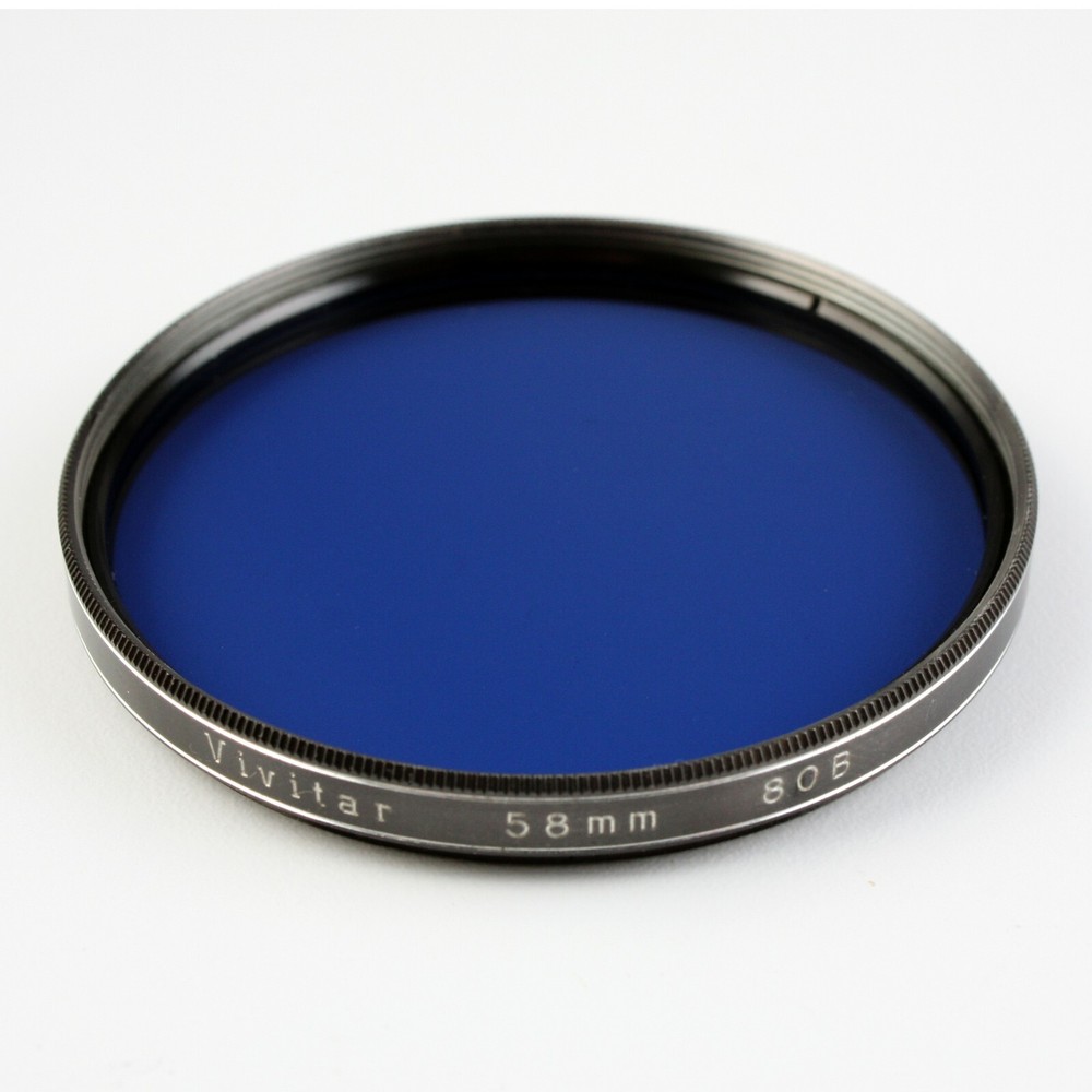Vivitar - 58mm - No.80B Color Conversion Filter - Blue