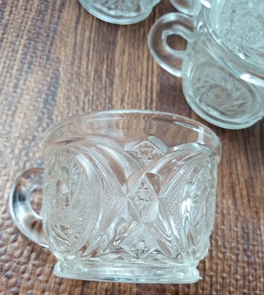 Punch Glasses Set of 11 EUC