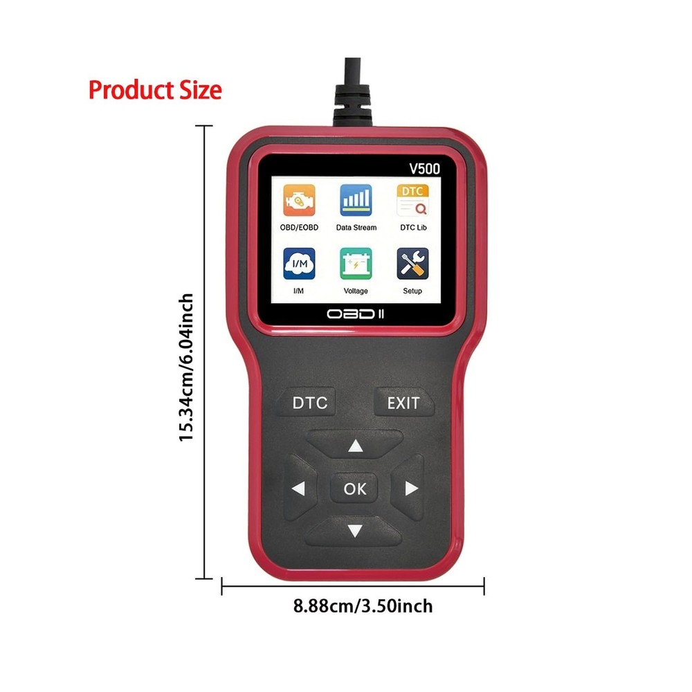 OBD2 Scanner Diagnostic Tool - Check Engine Light Code Scanner Tool with Rese...