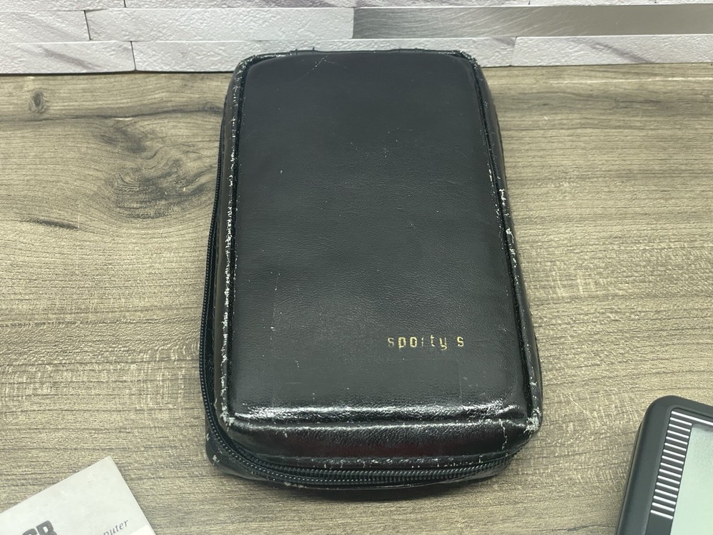 Sportys E6B Electronic Flight Computer w Case & Manual Tested WORKS *READ