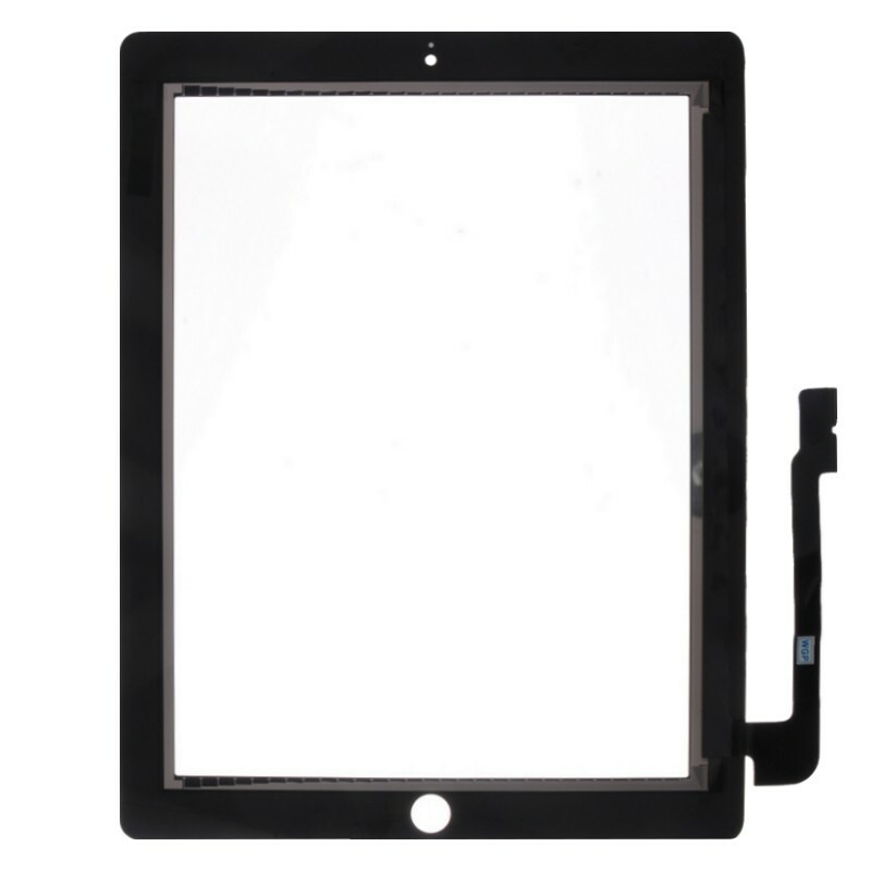 Black Front Glass Touch Screen Replacement Part Digitizer for Apple iPad 3
