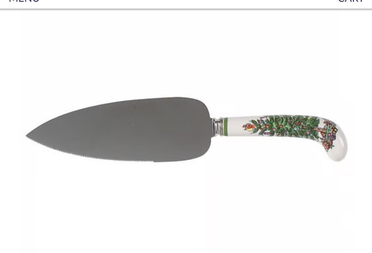Spode Christmas Tree Stainless Steel Pastry Server Discontinued Piece