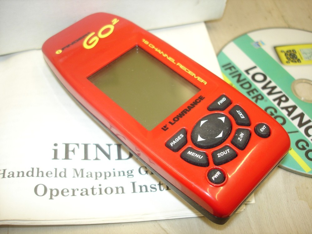 Lowrance I Finder GO2 Handheld GPS Tested Working