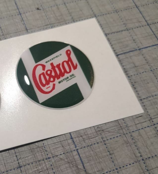 1 Castrol Racing Adhesive 30mm Resin 3D