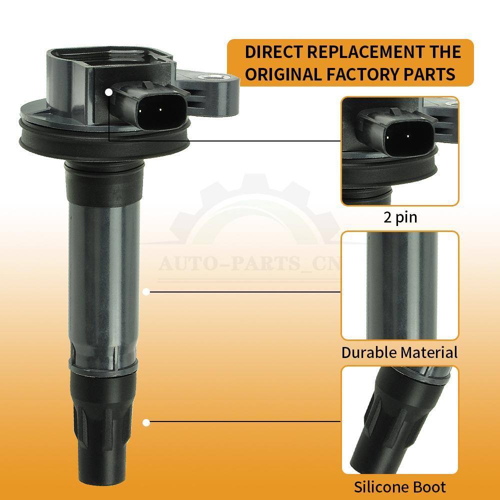6Pack Performance Ignition Coil & Real Iridium Spark Plug for Mazda CX-9 UF553
