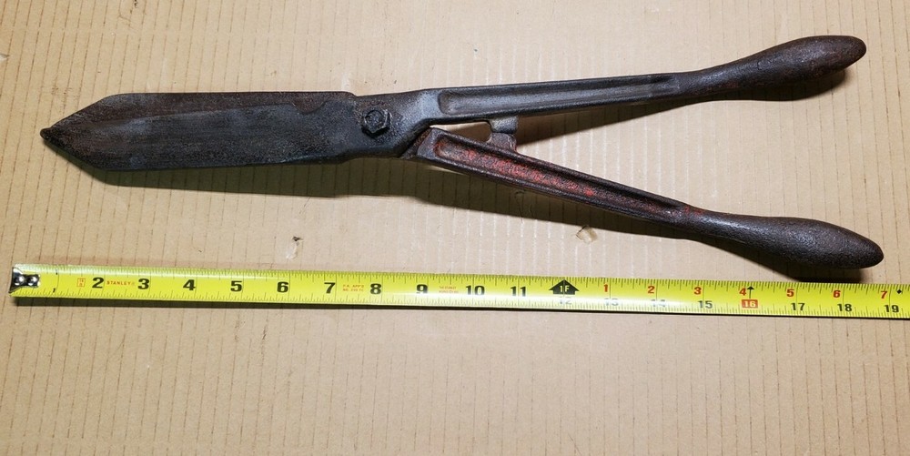 Vintage James Forge Hedge Shears 9" Blade 11" Handle tool collectable