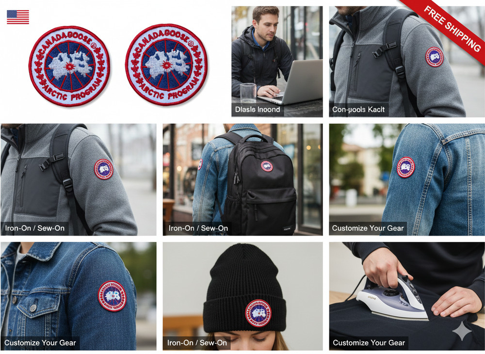 NEW (X2) Canada Goose -Arctic Program Replacement Patch U.S.A. Stocked iron on