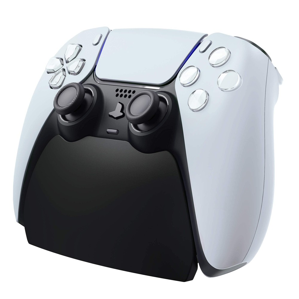 PlayVital Solid Black Controller Display Stand for ps5, Gamepad Accessories D...