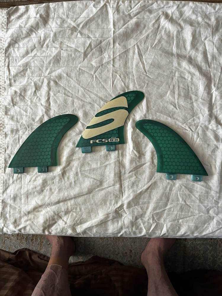 FCS S25 Medium Surfboard Fins Fin Simon Anderson