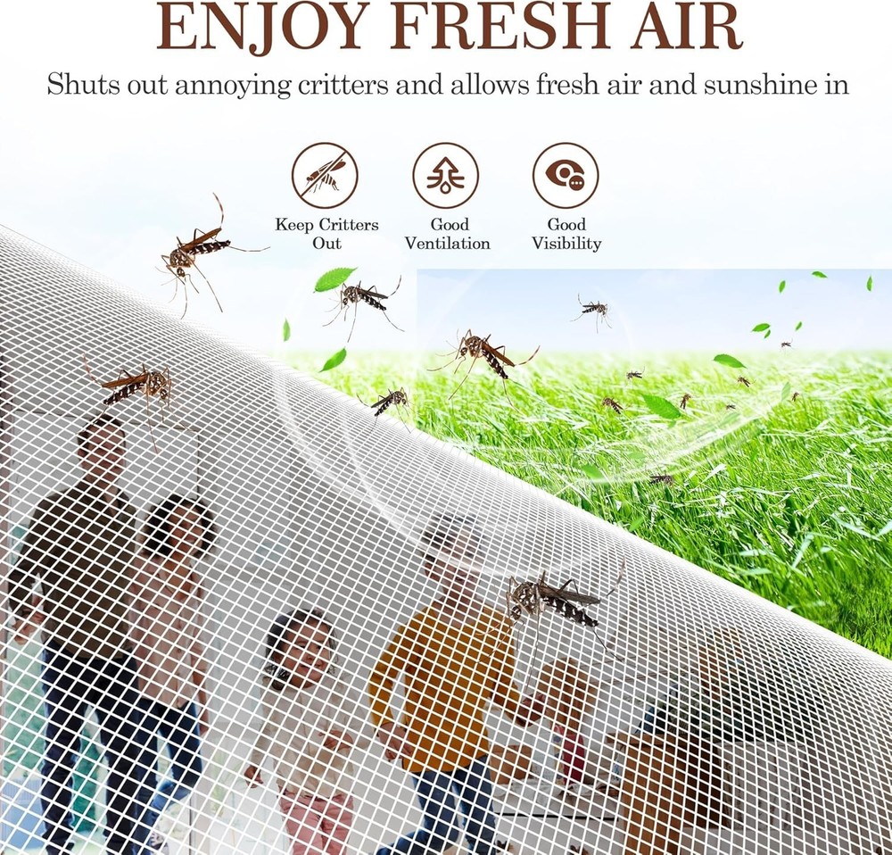 Windproof Magnetic Door Screen for 36x80