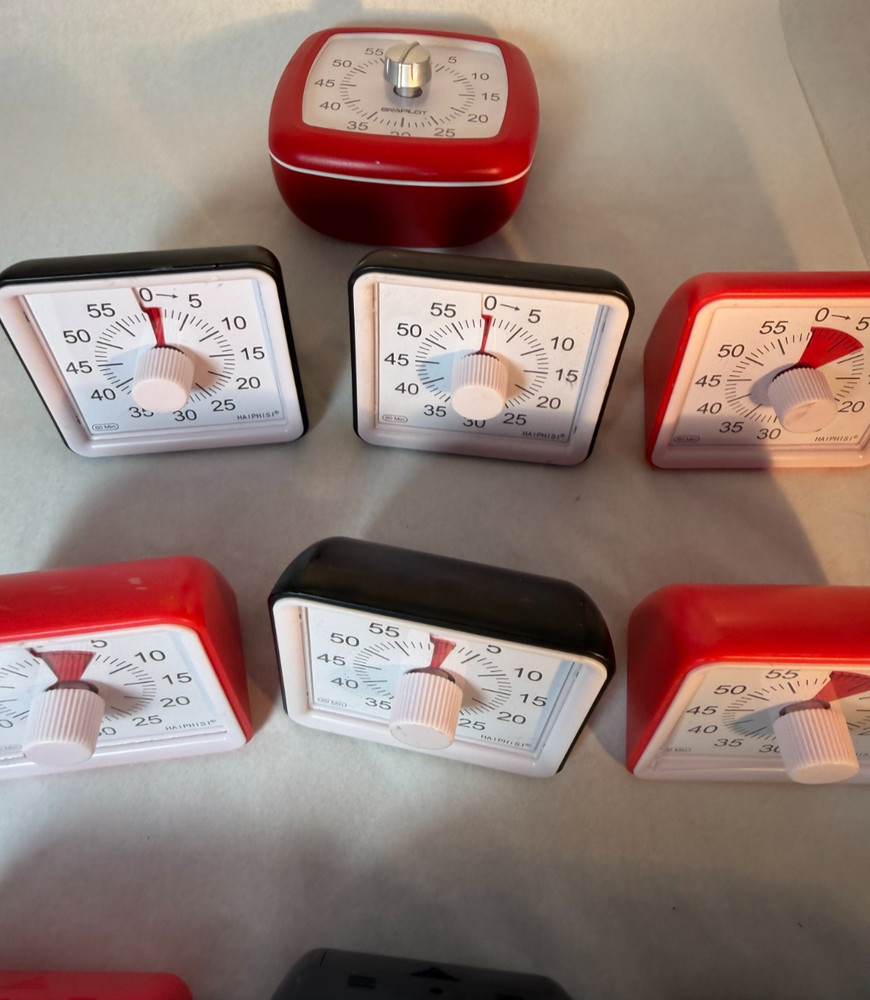 Lot of 10 Haiphisi visual timers - Used
