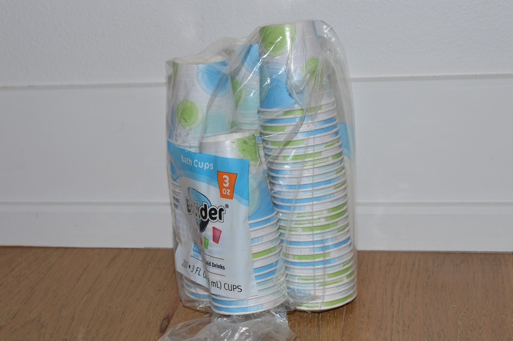 Vintage Boulder 3oz Paper Bath Cups Discontinued Disposable