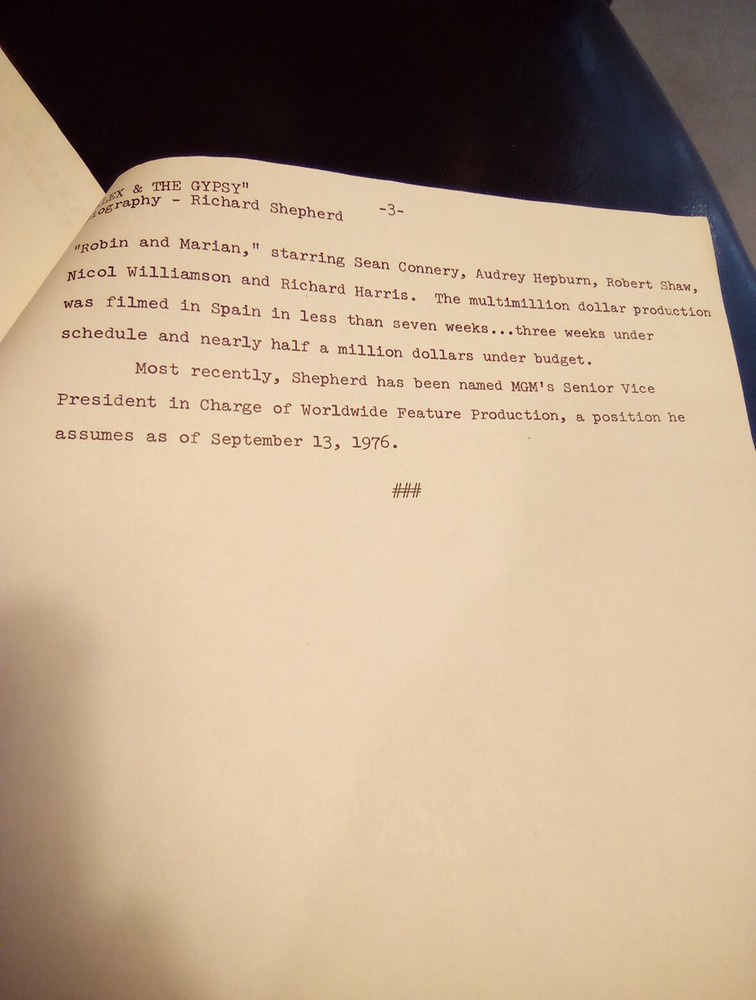 MOVIE STARS HACK LEMON & BUJOLD ALEX & THE GYPSY SCRIPT SUTHERLAND, BATES ++++