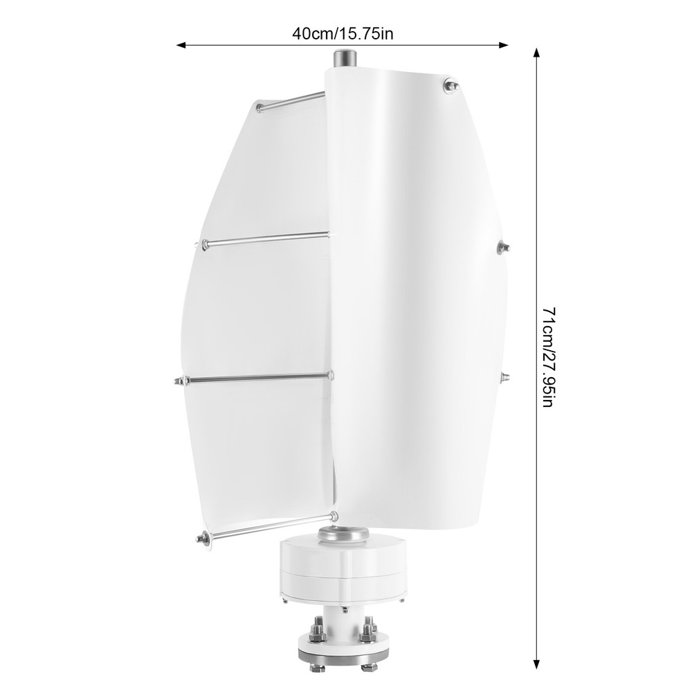 100W Wind Turbine, Vertical Axis Wind Turbine Generator with Controller