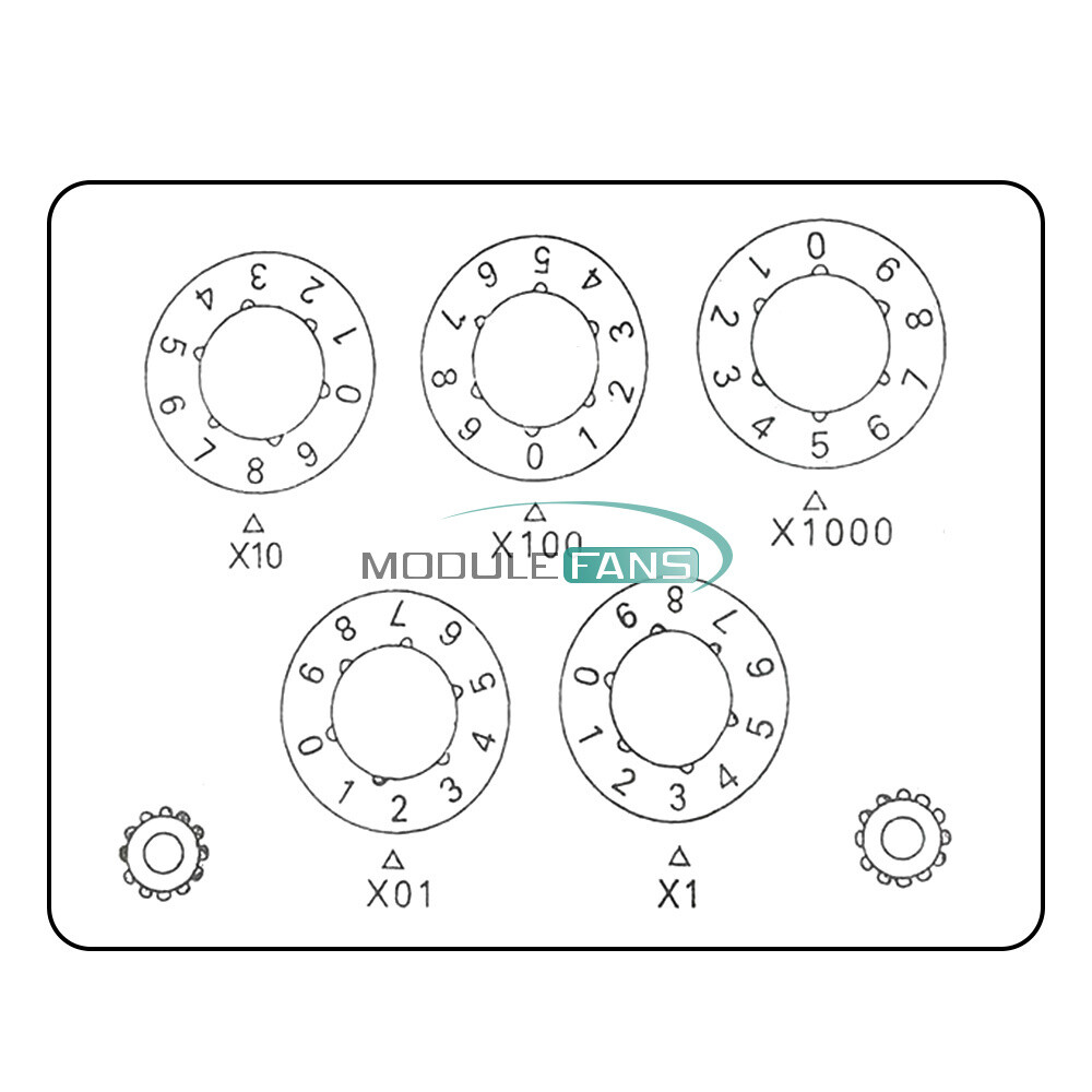 0-9999.9 Ohm Variable Resistance Box Decade Resistor For Physical Resistance