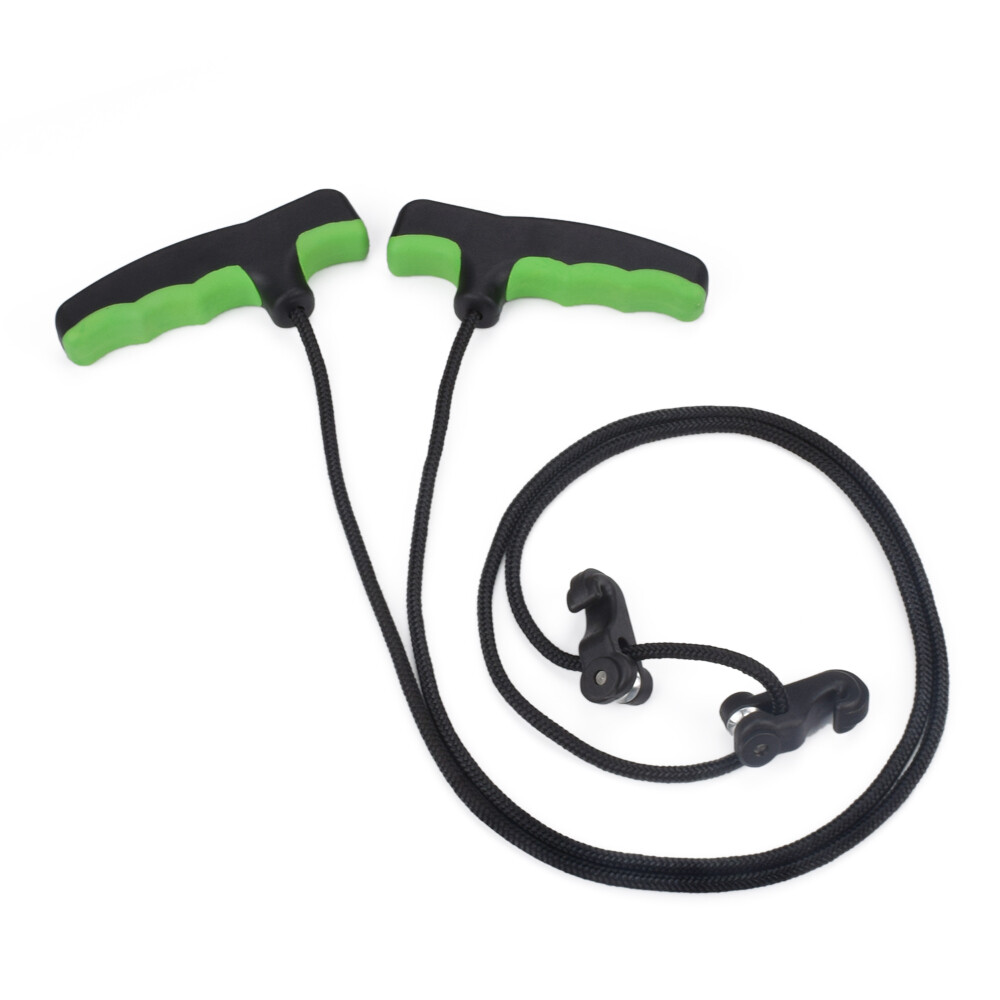 Heavy-Duty Crossbow Rope Cocking Device – Double Handle Design Green US